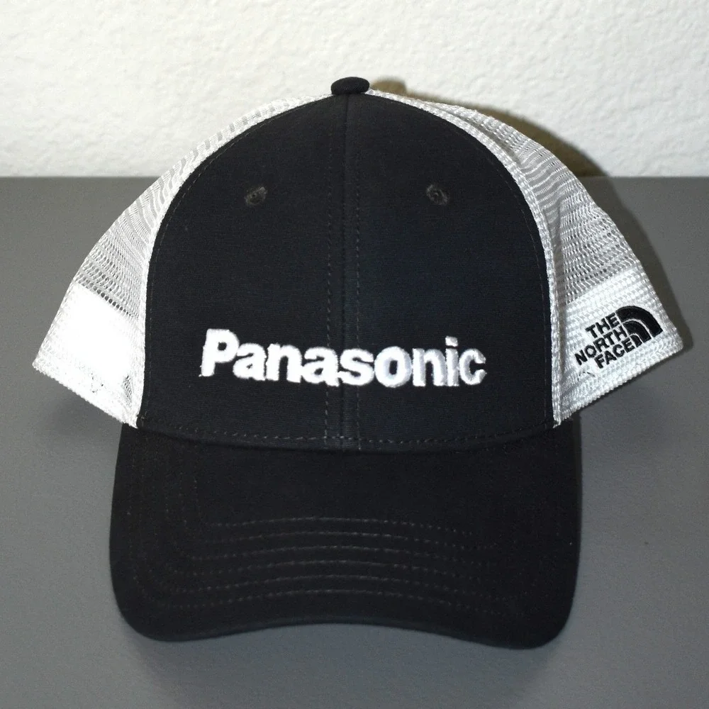 The North Face Panasonic Trucker Hat Mens Black New Mesh Snapback NF0A4VUAKN6-OS